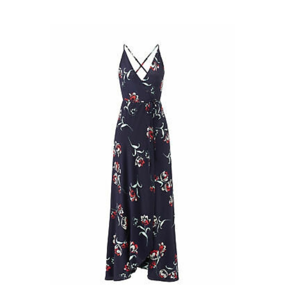 Yumi Kim Navy Rush Hour Wrap Maxi